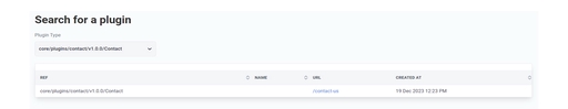 Serach for a plugin with results