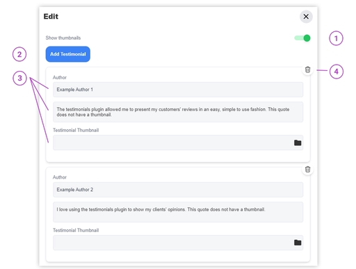 Testimonials Plugin